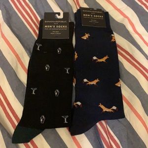 Banana republic socks two pairs navy and black